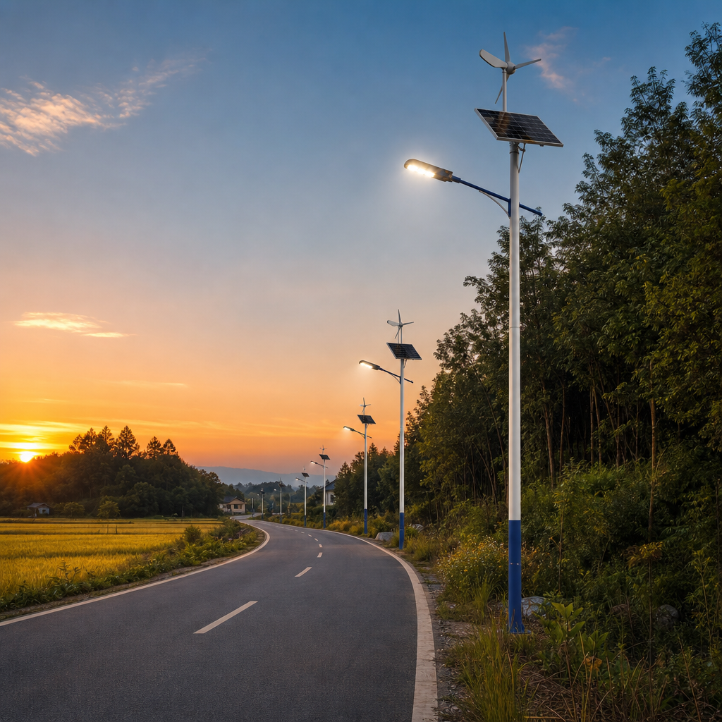 风光互补太阳能路灯